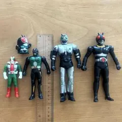当時物】1988年 仮面ライダー ミニソフビ8体セット 昭和レトロ - メルカリ