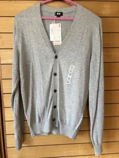 ユニクロ　コットン　カシミヤ　カーディガン