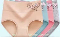 新商品ハイウエストレディース ショーツ下着深ばきお腹まで包む4枚セット