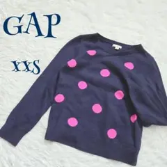 【ギャップ】小さいサイズ ドット 水玉 ニット XXS クルーネック お出かけ