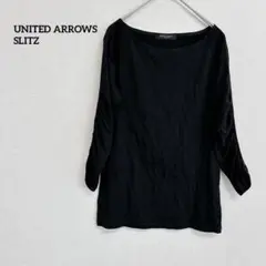 UNITED ARROWS SLITZ カットソー 黒 七分袖 レディース Mのサムネイル