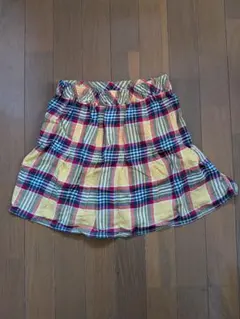 ANAGIRL チェック柄 フレアスカート M