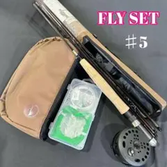 61 ERDE FLYSET #5 フライロッド リール 仕掛けフルセットのサムネイル