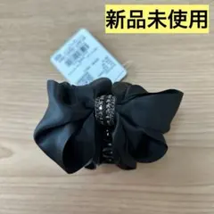 ブラックリボンヘアアクセサリー