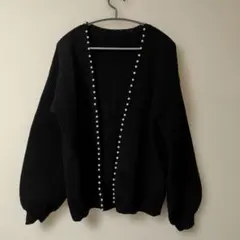 【美品】カーディガン　Mサイズ ブラック