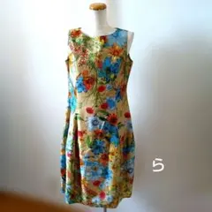 夏ワンピース　春ワンピース　ワンピース　ノースリーブワンピース　花柄ワンピース