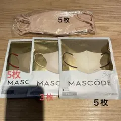 【4/12出品終了】 MASCODE 防塵マスク 4種セット Mサイズ