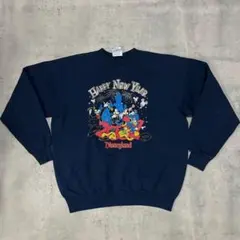 90s ディズニー Disney ミッキーマウス スウェット ネイビー