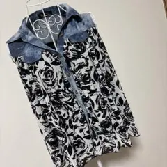 ノースリーブ シフォン トップス