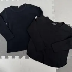 KUT 西松屋 長袖カットソー ブラック 110cm 2枚セット