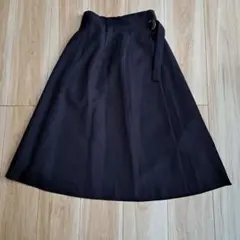 美品　ROPE' PICNIC　ロペピクニック　セミフレアスカート　ネイビー　S