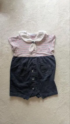 familiar 襟付きロンパース 80サイズ　半袖