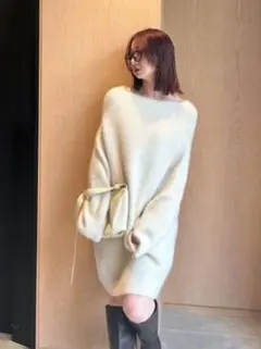 ラクーンニットミニワンピース　フレイアイディー