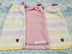 おりこうエプロン☆ワッペン☆一重☆タオルエプロン☆ねこいちご