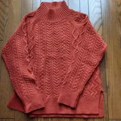 最終値下げ❣ケーブル編みハイネックニットセーター