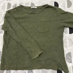 薄手の長袖セーター 緑色 Lサイズ