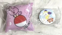 くら寿司BT21 COOKYクッションチャームCHIMMY＆SHOOKY缶バッジ