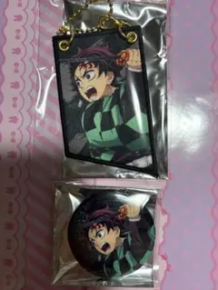 鬼滅の刃 無限城編 ランダム グリッター缶バッジ ワッペンチャーム 竈門炭治郎