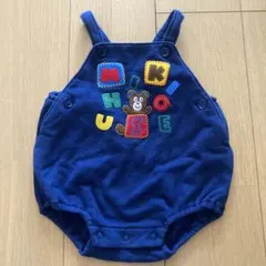 【さらに値下げ中！】miki HOUSE 青色ロンパース T85