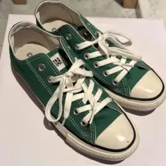 【23.5cm】グリーン ローカット converse スニーカー 靴のサムネイル