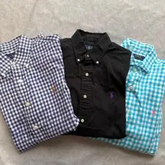 《まとめ売★》ポロラルフローレン　シャツ3点セット　Mサイズ　チェック柄