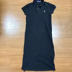 【美品】Polo Ralph Lauren ポロシャツワンピース 黒 XSのサムネイル