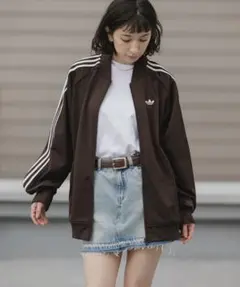 新品】adidas アディダス トラックジャケットトップジャージ SSTブラウン