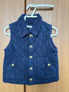 babyGap ネイビー キルティングベスト 12-18ヶ月 80