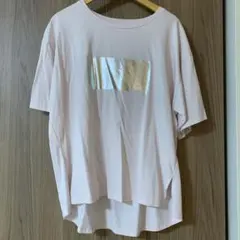 グローバルワーク 薄ピンク半袖Tシャツ Lのサムネイル