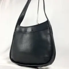 美品 OLD COACH エルゴ 9047 レザー ショルダーバッグ 黒