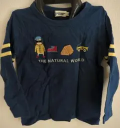 Knitplanner ネイビー ロングTシャツ 100cm