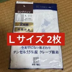 Lサイズ 2枚組 抗菌防臭 クレープ肌着