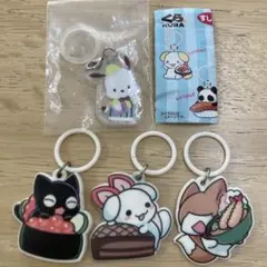 【めじるしチャーム】サンリオ ポチャッコ＋くら寿司 すしペット3個