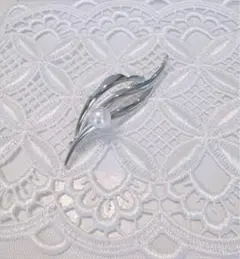 国産　天然　アコヤパール　高級　シルバー　おしゃれ　卒業式　入学式　ブローチ⑦