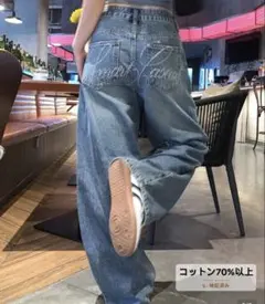 美品　ラインストーン　ブルージーンズ　デニム　M