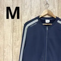CALVAN KLEIN カルバンクライン　古着　ジャージ　チャック付き　シミ有