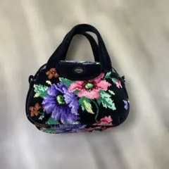 FEILER フラワー柄 ハンドバッグ
