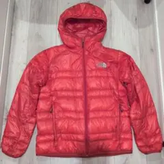 THE NORTH FACE ライトヒートフーディーダウンジャケット　レッドＭ