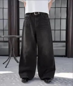Regen Glanz ワイドバギーデニムパンツ
