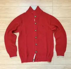 BURBERRY BLACK LABEL ボタン付きハイネックニットカーディガン