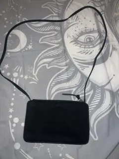 シンプル スマホショルダーバッグ ブラック