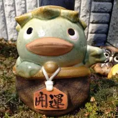 信楽焼】カッパ夫婦 縁起物 陶器 - メルカリ