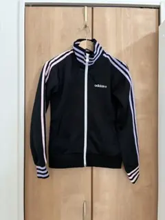 美品❤︎adidasトラックジャケット 黒ピンク 平成ギャル00s Y2K