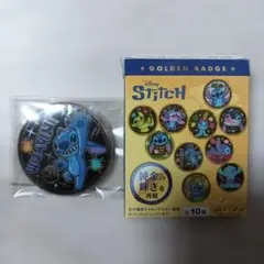 スティッチ 金バッジ