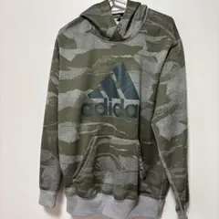 adidas 迷彩柄 パーカー オリーブグリーンLサイズ51番