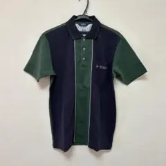 DUNLOP MOTORSPORT ポロシャツ L ダークグリーン/ネイビー