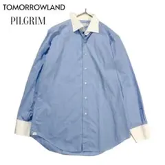 TOMORROWLAND PILGRIM クレリックシャツ スカイブルー 42のサムネイル