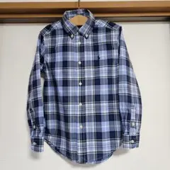 ​【極美品/記名なし】ラルフローレン キッズ シャツ 130 チェック 7