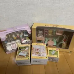 美品　シルバニアファミリー　みつごちゃんセット