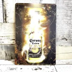 ブリキ看板☆ CORONA コロナビール 瓶 光 429